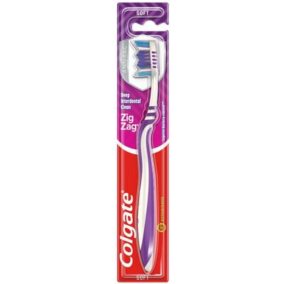 Tandborste Colgate Zig Zag Soft vit/lila Tandborste Colgate Zig Zag Soft vit/lila