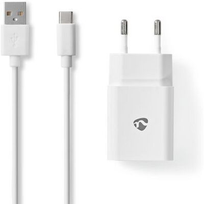 Laddare vägg NEDIS GaN 2xUSB-A/C 1m vit Laddare vägg NEDIS GaN 2xUSB-A/C 1m vit