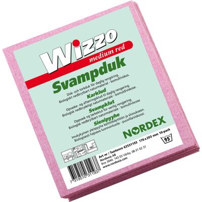 Diskduk Wizzo medium 175 x 203 mm röd 10 st/fp Diskduk Wizzo medium 175 x 203 mm röd 10 st/fp