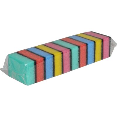 Abena Kökssvamp med slipmedel blandade färger 10-pack Abena Kökssvamp med slipmedel blandade färger 10-pack