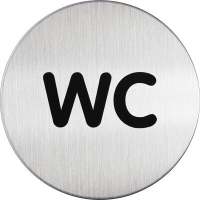 Durable Symbolskylt WC silver Durable Symbolskylt WC silver