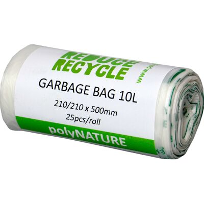 Soppåse Polynature 10 liter vit 25/rulle Soppåse Polynature 10 liter vit 25/rulle