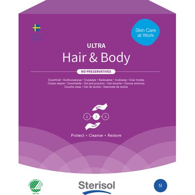 Sterisol Ultra Hair&body 5L - Duschtvål och schampo Sterisol Ultra Hair&body 5L - Duschtvål och schampo