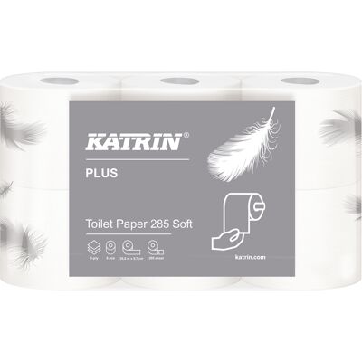 Toalettpapper Katrin Plus Toilet Soft 285 42 st/bal (7 x 6) Toalettpapper Katrin Plus Toilet Soft 285 42 st/bal (7 x 6)