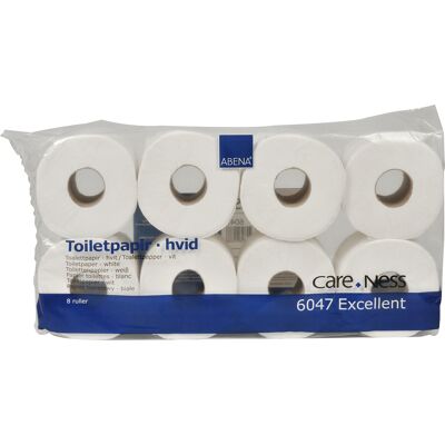 Toalettpapper 3-lager vit 72 st/fp CareNess Abena Toalettpapper 3-lager vit 72 st/fp CareNess Abena