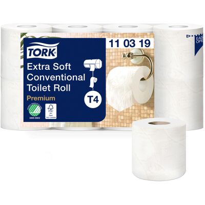 Toalettpapper Tork Premium Extra Mjukt 3-lager 56 rullar/bal Toalettpapper Tork Premium Extra Mjukt 3-lager 56 rullar/bal