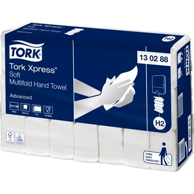 Pappershandduk Tork Xpress® Mjuk Advanced H2 2856 st/fp Pappershandduk Tork Xpress® Mjuk Advanced H2 2856 st/fp