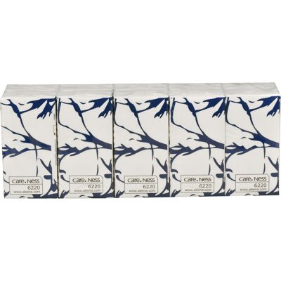 Careness Näsduk 3-lags vit 10 x 10 st/fp Careness Näsduk 3-lags vit 10 x 10 st/fp