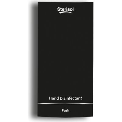 Dispenser Sterisol Ecoline Slim handdesinfektion 375 ml svart Dispenser Sterisol Ecoline Slim handdesinfektion 375 ml svart