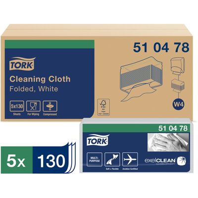 Rengöringsduk Tork Mjuk W4, 130x5st/fpk Rengöringsduk Tork Mjuk W4, 130x5st/fpk