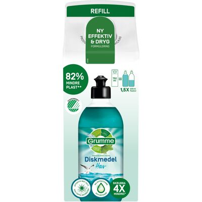 Grumme Diskmedel, refill Hav 750 ml Grumme Diskmedel, refill Hav 750 ml