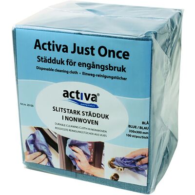 Activa Städduk engångs blå 100 st/fp Activa Städduk engångs blå 100 st/fp