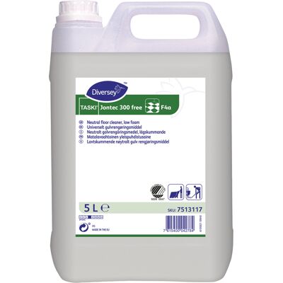 Taski Golvrengöringsmedel Jontec 300 free 5 liter Taski Golvrengöringsmedel Jontec 300 free 5 liter