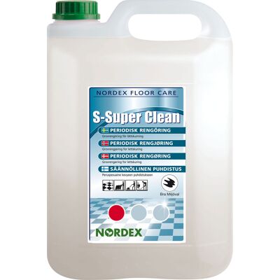 Nordex Golvrengöringsmedel S-Super Clean 5 liter Nordex Golvrengöringsmedel S-Super Clean 5 liter