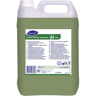 Rengöringsmedel keramiska golv Taski Jontec Ceramica W412 5 liter Rengöringsmedel keramiska golv Taski Jontec Ceramica W412 5 liter