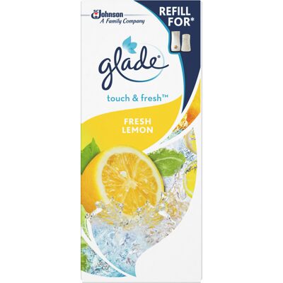 Glade Luftfräschare One Touch Fresh Lemon refill 12-pack Glade Luftfräschare One Touch Fresh Lemon refill 12-pack
