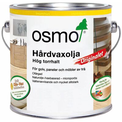 OSMO Hårdvaxolja ofärgad matt 2,5 liter OSMO Hårdvaxolja ofärgad matt 2,5 liter