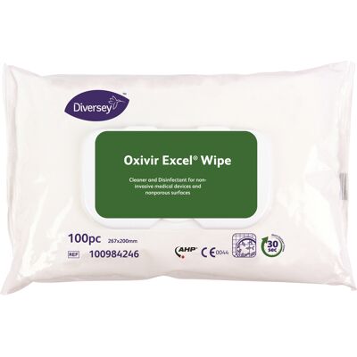 Diversey Rengörings- & desinfektionsservett Oxivir Excel Wipe Acti 100-pack Diversey Rengörings- & desinfektionsservett Oxivir Excel Wipe Acti 100-pack