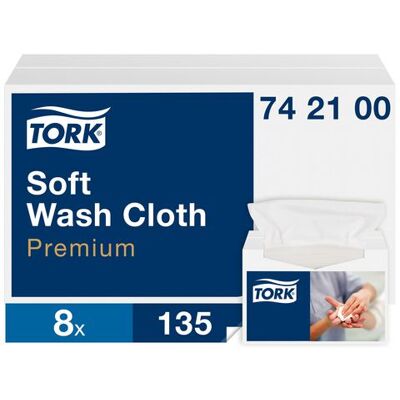 Tvättlapp TORK Pre 1-lag vit 1080/fp Tvättlapp TORK Pre 1-lag vit 1080/fp