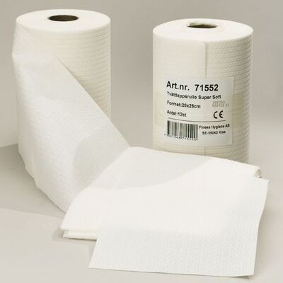 Abena Tvättlapp extra mjuk 55g 20x26cm 125/fp Abena Tvättlapp extra mjuk 55g 20x26cm 125/fp