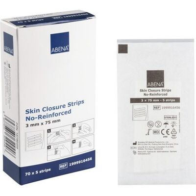 Suturtejp ABENA 75x3mmx5st 70/fp Suturtejp ABENA 75x3mmx5st 70/fp