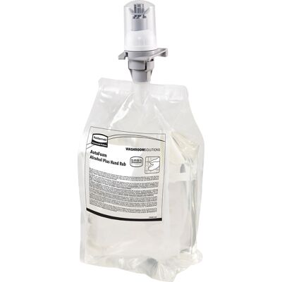 Rubbermaid AutoFoam Handdesinfektionsskum påfyllning - 70% alkohol - 1L, Pack av 4 Rubbermaid AutoFoam Handdesinfektionsskum påfyllning - 70% alkohol - 1L, Pack av 4