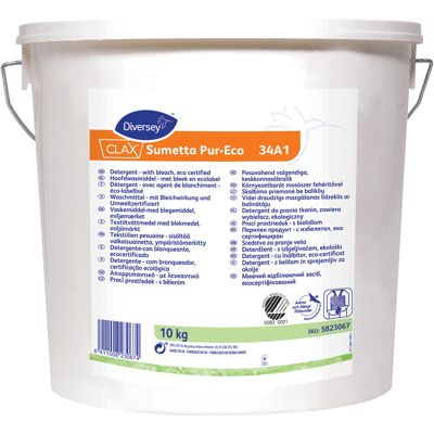 Tvättmedel pulver Clax Sumetta Pur-Eco 10 Kg Tvättmedel pulver Clax Sumetta Pur-Eco 10 Kg