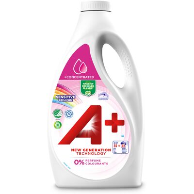 Tvättmedel flytande A+ Sensitive Color 2200 ml Tvättmedel flytande A+ Sensitive Color 2200 ml