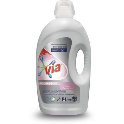 Tvättmedel flytande Via Pro Color Sensitive 4,32 liter Tvättmedel flytande Via Pro Color Sensitive 4,32 liter