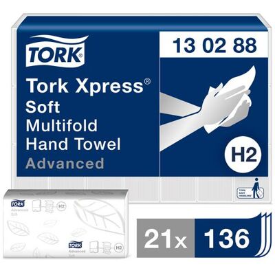 Handduk TORK Adv H2 Xpress 2856/fp Handduk TORK Adv H2 Xpress 2856/fp