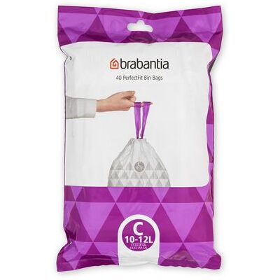 Insatspåse C BRABANTIA 10-12L vit 40/fp Insatspåse C BRABANTIA 10-12L vit 40/fp