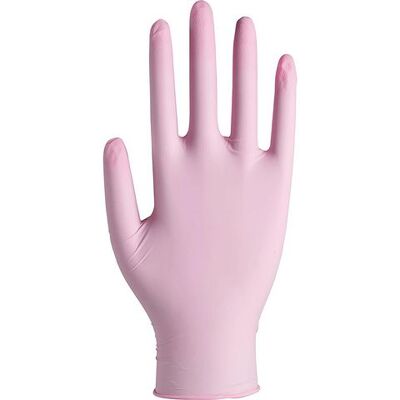 Abena Nitrilhandske puderfri rosa 100/fp Abena Nitrilhandske puderfri rosa 100/fp