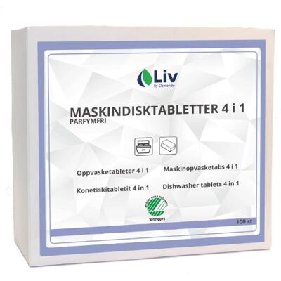 Maskindisk LIV Tabs 4i1 100/fp Maskindisk LIV Tabs 4i1 100/fp