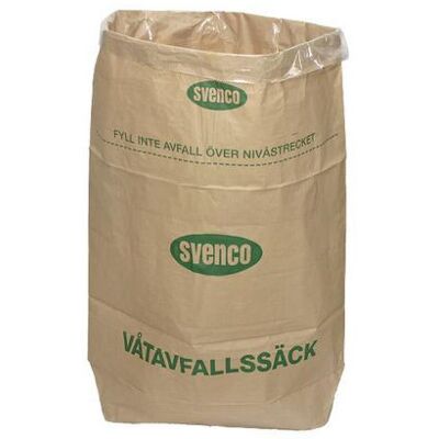 Papperssäck SVENCO papp/plast 125L 25/fp Papperssäck SVENCO papp/plast 125L 25/fp