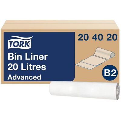 Insatspåse TORK B2 20L vit 100/rl Insatspåse TORK B2 20L vit 100/rl