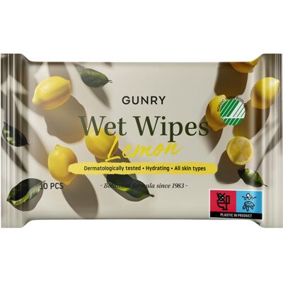 Gunry Våtservetter Citron 10-pack Gunry Våtservetter Citron 10-pack