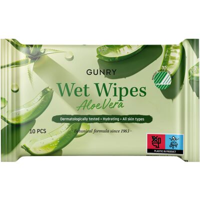 Gunry Våtservetter Aloe Vera 10-pack Gunry Våtservetter Aloe Vera 10-pack