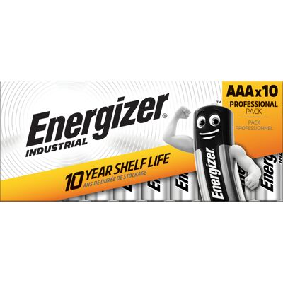 Energizer Batteri Industrial Alkaliskt AAA LR03 10-pack Energizer Batteri Industrial Alkaliskt AAA LR03 10-pack