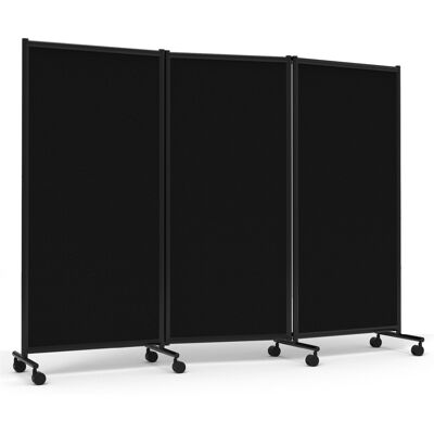 Golvskärm Lintex One screen Tre-delad Svart Golvskärm Lintex One screen Tre-delad Svart