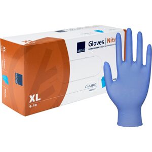 Ox-on XL 9-10 blå engångshandskar Ox-on XL 9-10 blå engångshandskar