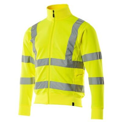 MASCOT Sweatshirt Med Blixtlås Hi-Vis Gul MASCOT Sweatshirt Med Blixtlås Hi-Vis Gul