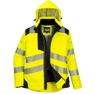 PORTWEST Vinterjacka PW382 dam varsel gul/sva 2XL PORTWEST Vinterjacka PW382 dam varsel gul/sva 2XL