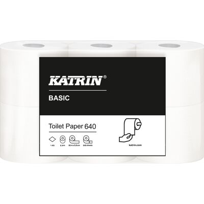 Toalettpapper Katrin Basic Toilet 640 Toalettpapper Katrin Basic Toilet 640