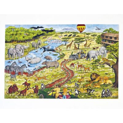 NO BRAND Golvpussel afrika 60x40cm NO BRAND Golvpussel afrika 60x40cm