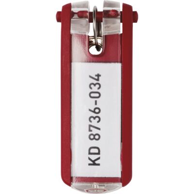 Durable Nyckelbricka Key Clip röd 6-pack Durable Nyckelbricka Key Clip röd 6-pack