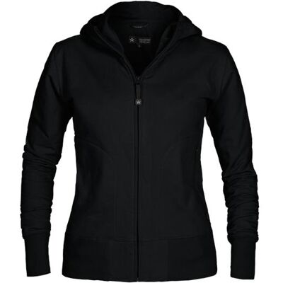 Hoodie zip TEXSTAR WC03 dam svart 2XL Hoodie zip TEXSTAR WC03 dam svart 2XL