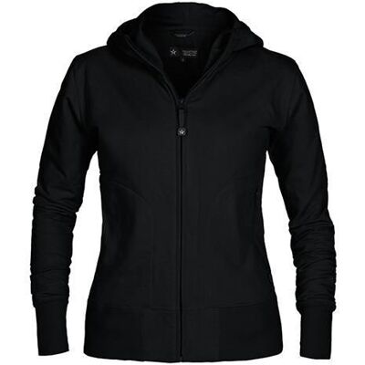 Hoodie zip TEXSTAR WC03 dam svart M Hoodie zip TEXSTAR WC03 dam svart M