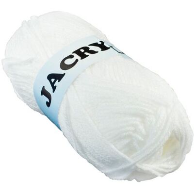 NO BRAND Akrylgarn 50g vit NO BRAND Akrylgarn 50g vit