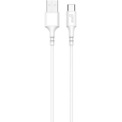 GEAR Gen2 2m Vit USB-A-USB-C laddningskabel GEAR Gen2 2m Vit USB-A-USB-C laddningskabel