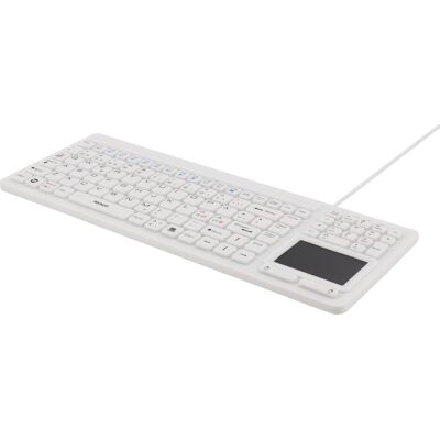 Deltaco vattentätt silikon-tangentbord med touchpad - 105 tangenter Deltaco vattentätt silikon-tangentbord med touchpad - 105 tangenter